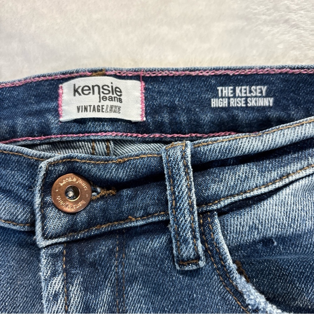 Kensie Blue High Rise Jeans Classic Style
